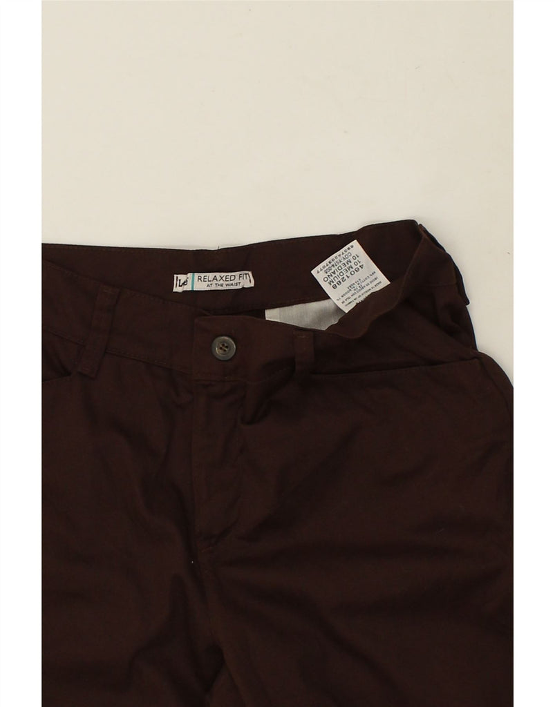 LEE Womens Relaxed Fit Casual Trousers US 10 Large W30 L32  Brown Cotton | Vintage Lee | Thrift | Second-Hand Lee | Used Clothing | Messina Hembry 