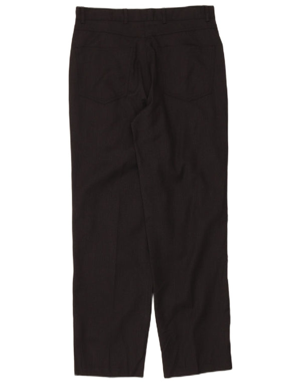 Amerigo Vespucci Mens Straight Casual Trousers IT 46 Small W30 L30 Black