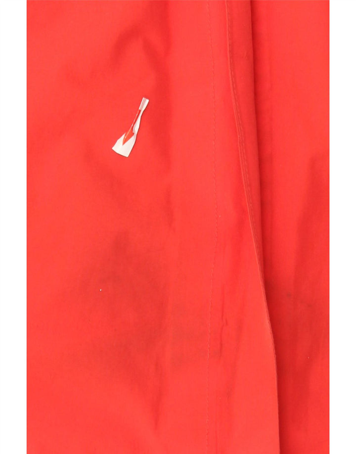 Columbia Womens Hooded Rain Jacket UK 16 Large Red Polyester