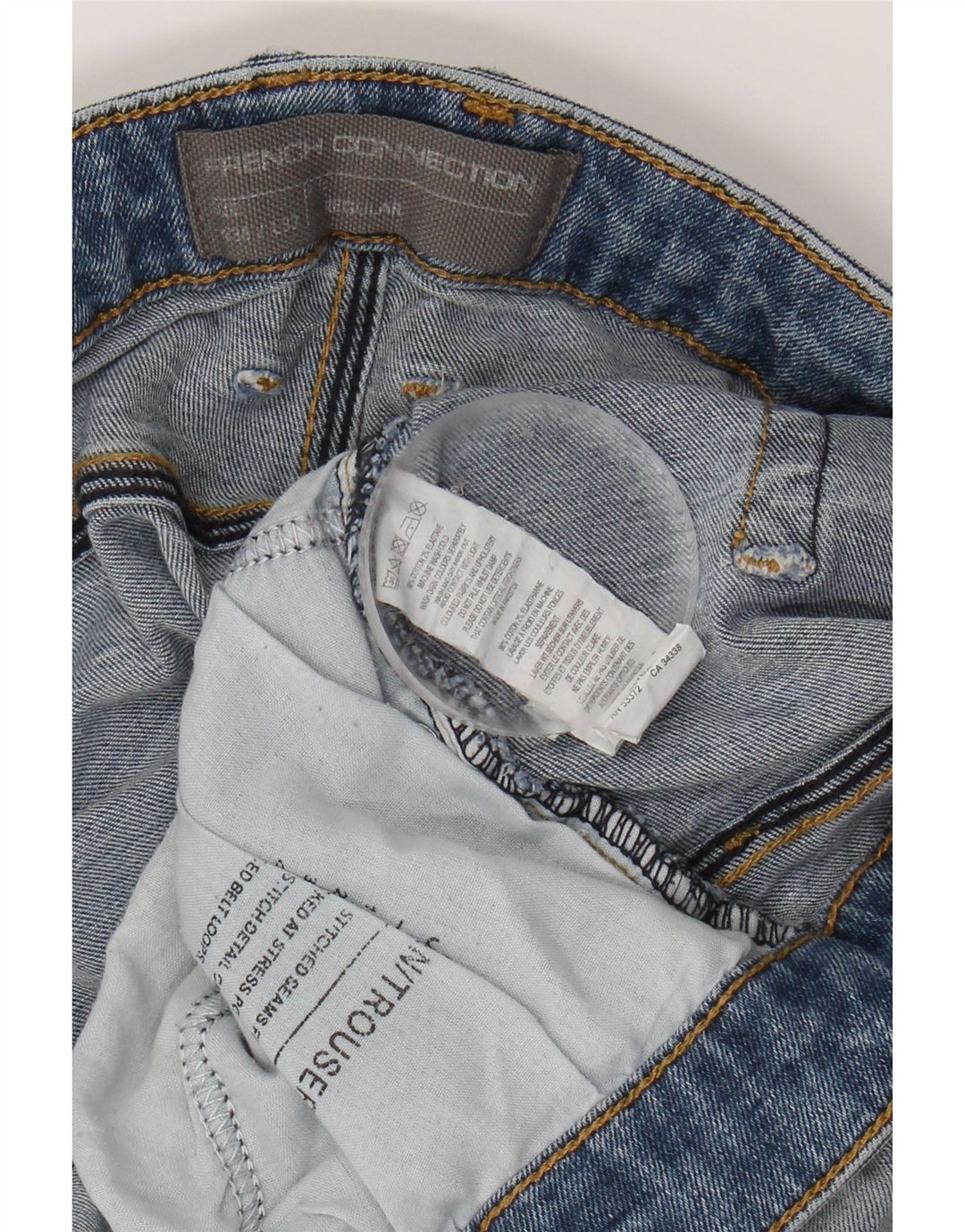 FRENCH CONNECTION Mens Regular Straight Jeans W36 L32 Blue Cotton Vintage French Connection and Second-Hand French Connection from Messina Hembry 