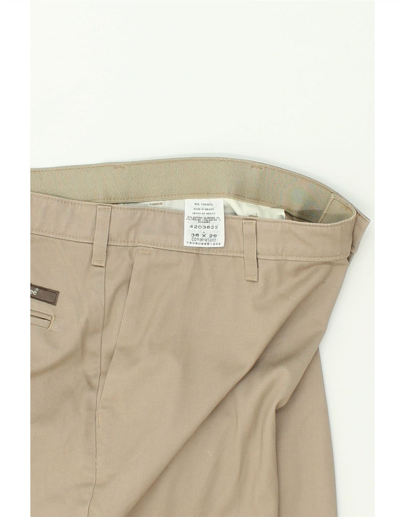 LEE Mens Straight Casual Trousers W36 L29 Beige Cotton | Vintage Lee | Thrift | Second-Hand Lee | Used Clothing | Messina Hembry 