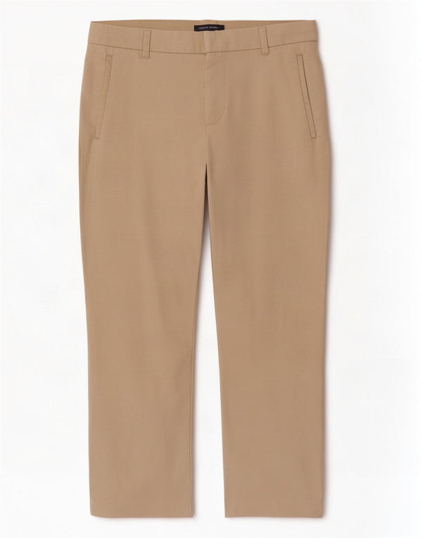 Tommy Hilfiger Womens Straight Cropped Trousers US 6 Medium W30 L24 Beige