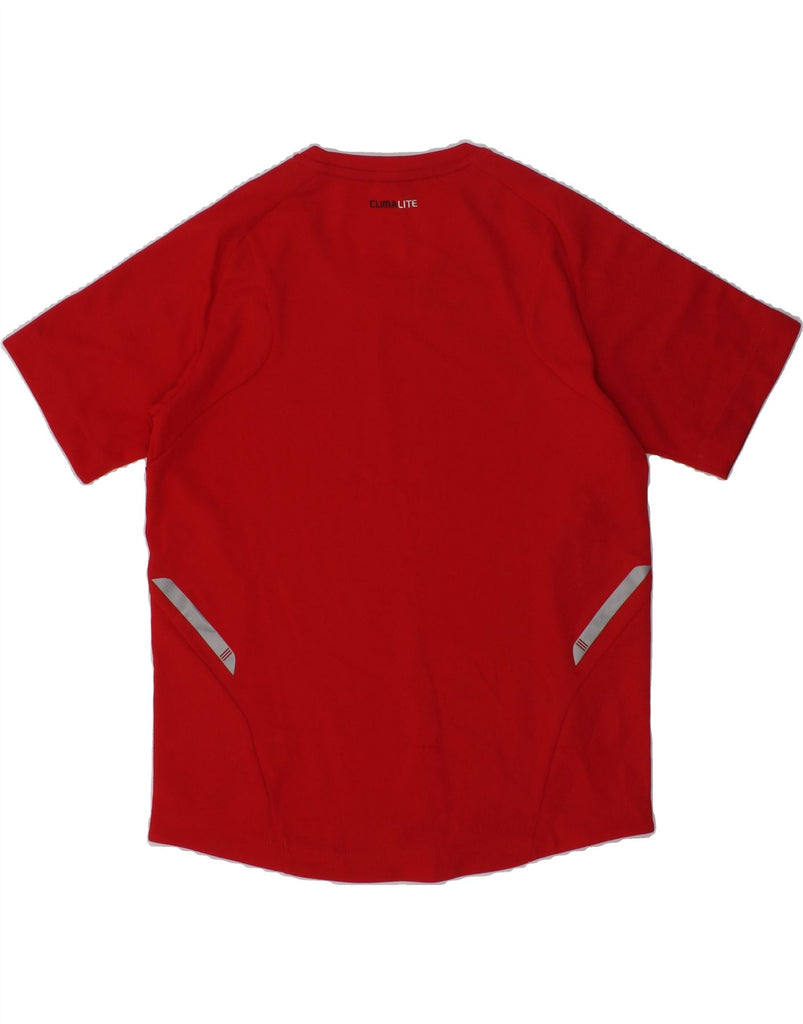 ADIDAS Boys Climalite T-Shirt Top 7-8 Years XS  Red Polyester | Vintage Adidas | Thrift | Second-Hand Adidas | Used Clothing | Messina Hembry 