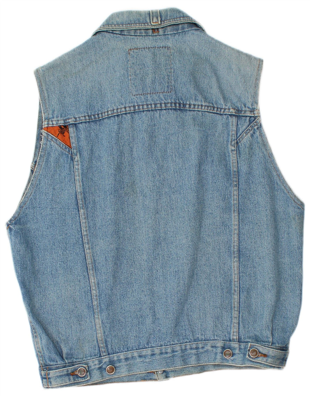 Lois Mens Denim Gilet UK 38 Medium Blue Cotton