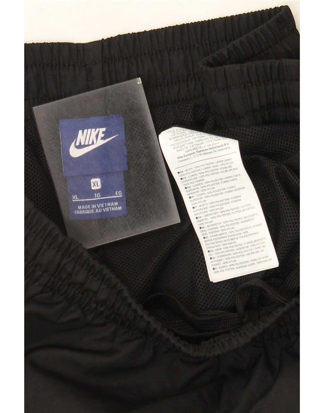 Nike Mens Tracksuit Trousers Joggers XL Black Polyester
