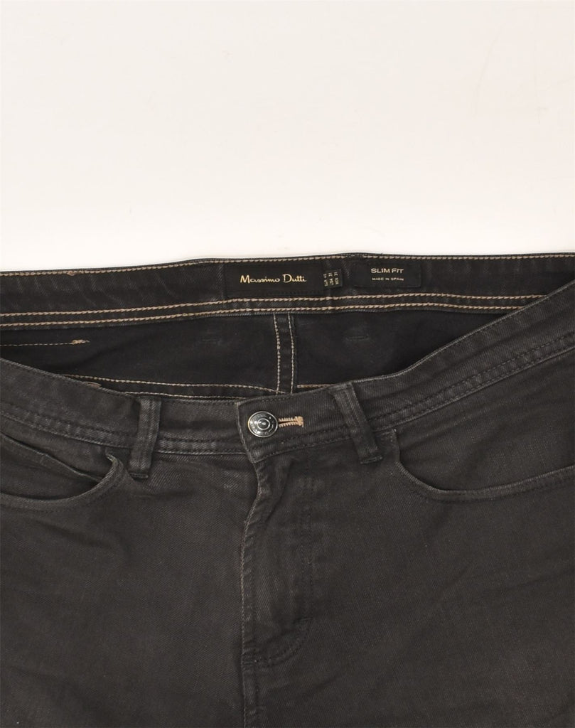 MASSIMO DUTTI Mens Slim Jeans W31 L34  Black Cotton | Vintage Massimo Dutti | Thrift | Second-Hand Massimo Dutti | Used Clothing | Messina Hembry 