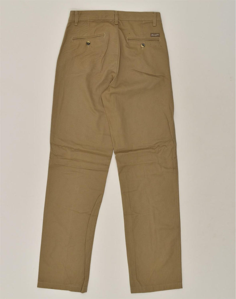 WRANGLER Mens Straight Chino Trousers W30 L34 Brown Cotton | Vintage Wrangler | Thrift | Second-Hand Wrangler | Used Clothing | Messina Hembry 