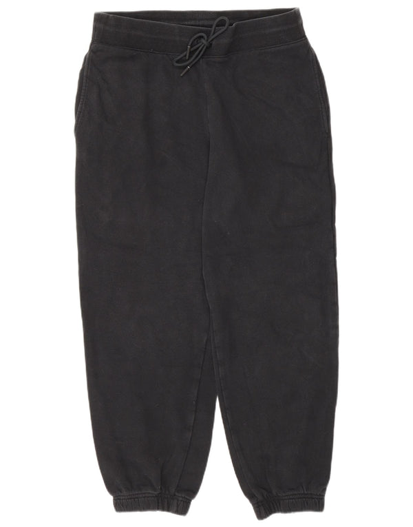 Marks & Spencer Womens Tracksuit Trousers Joggers UK 12 Medium Black Cotton