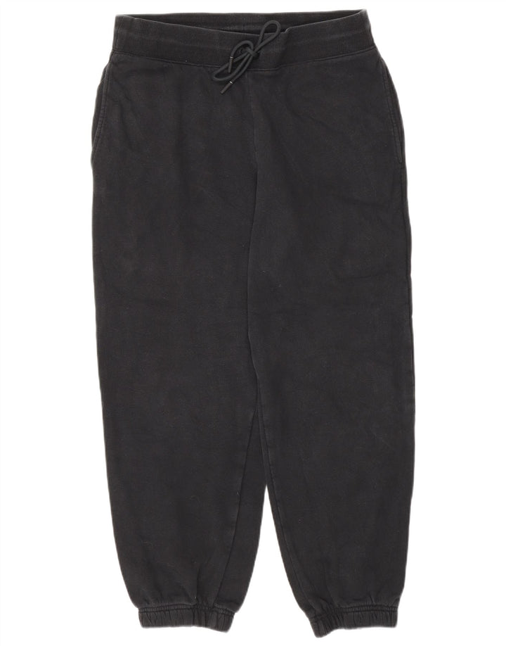 Marks & Spencer Womens Tracksuit Trousers Joggers UK 12 Medium Black Cotton