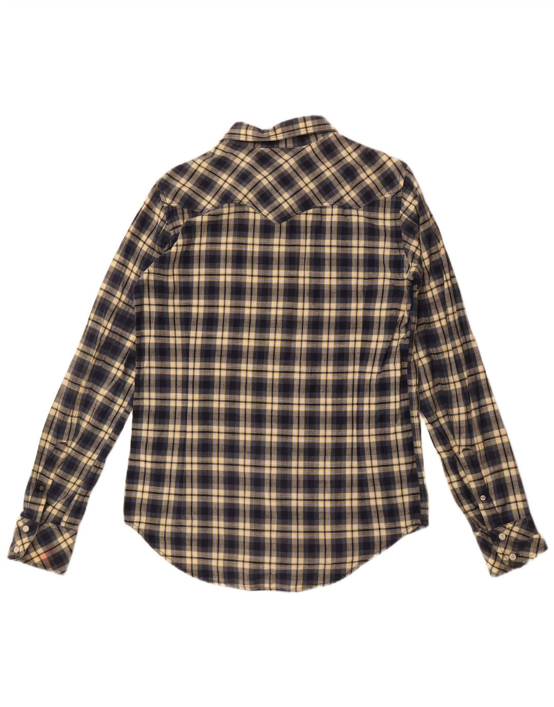 Diesel Boys Shirt 15-16 Years 2XL Navy Blue Check Cotton