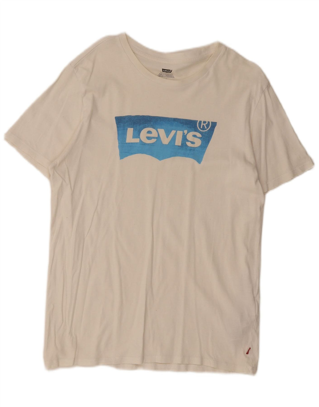 Levi's Mens Graphic T-Shirt Top Large White Cotton
