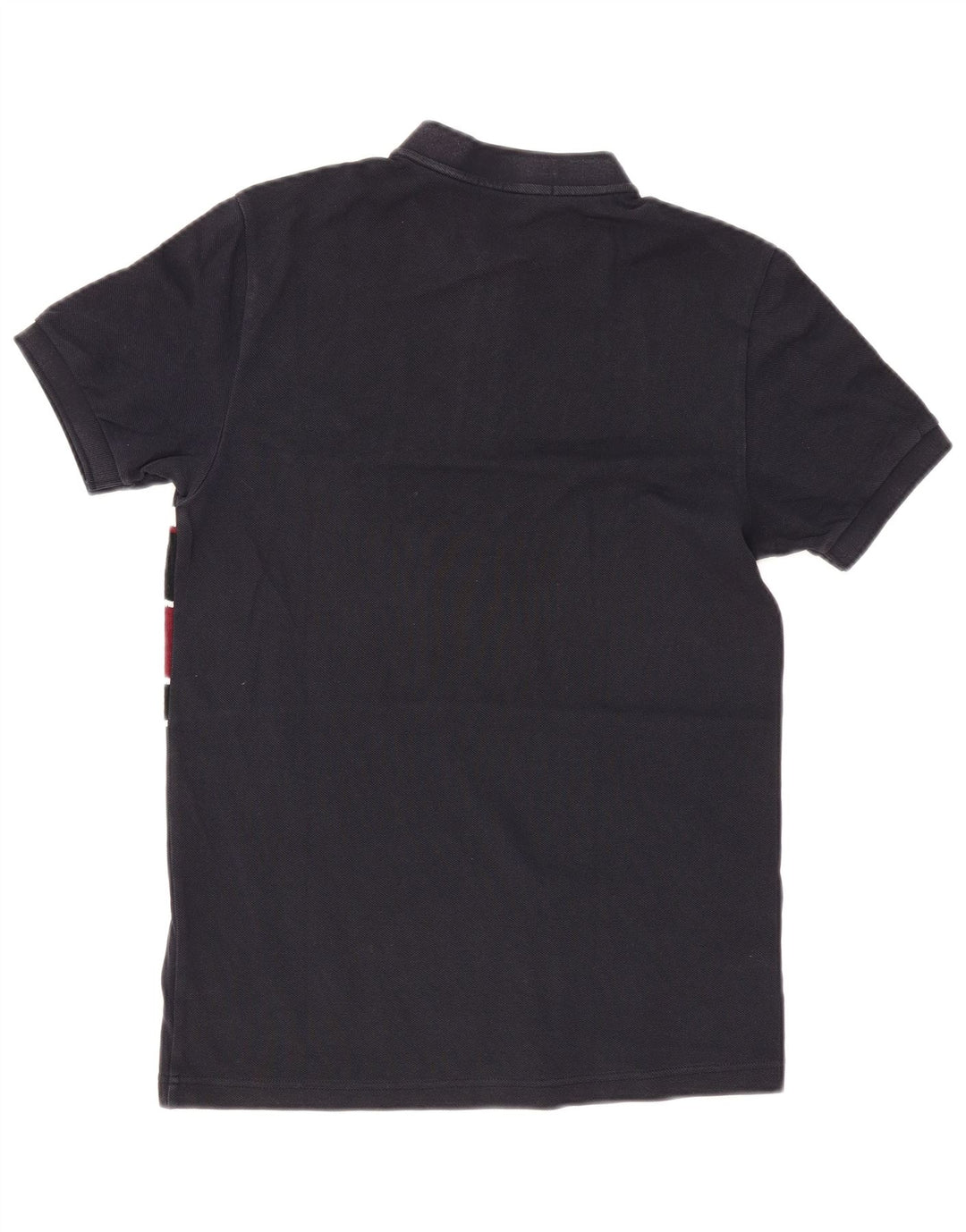 Fred Perry Mens Polo Shirt Small Navy Blue Colourblock Cotton