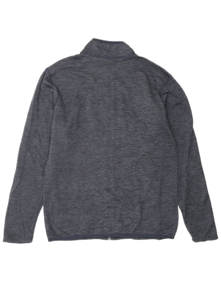 THE NORTH FACE Mens Tracksuit Top Jacket Small Navy Blue Flecked Polyester