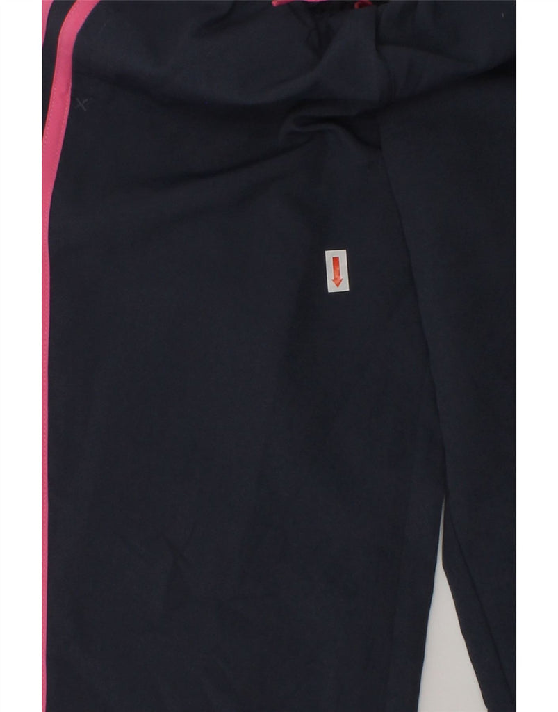 ADIDAS Girls Tracksuit Trousers 6-7 Years Navy Blue Polyester | Vintage Adidas | Thrift | Second-Hand Adidas | Used Clothing | Messina Hembry 