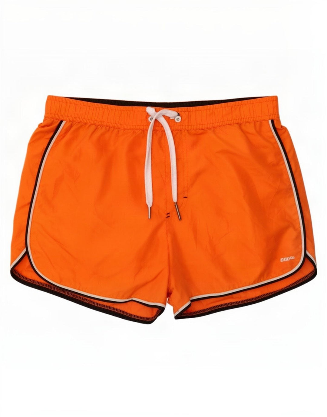 Brugi Mens Swimming Shorts Medium Orange Polyester