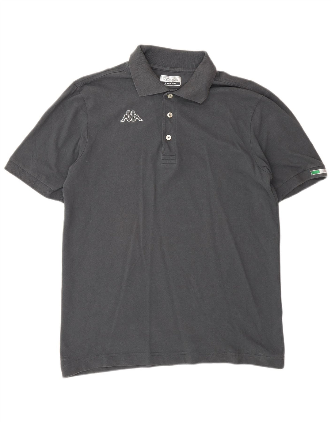 Kappa Mens Polo Shirt Large Grey