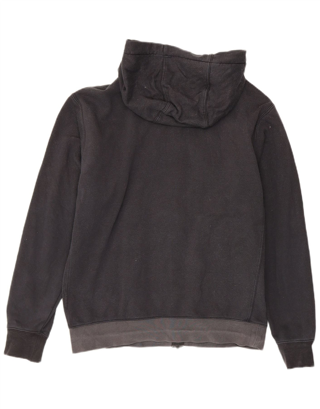 Nike Mens Zip Hoodie Sweater Medium Black Colourblock Cotton