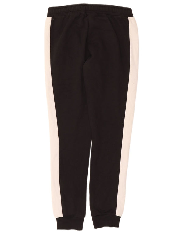 Puma Mens Tracksuit Trousers Joggers Medium  Black Colourblock Cotton