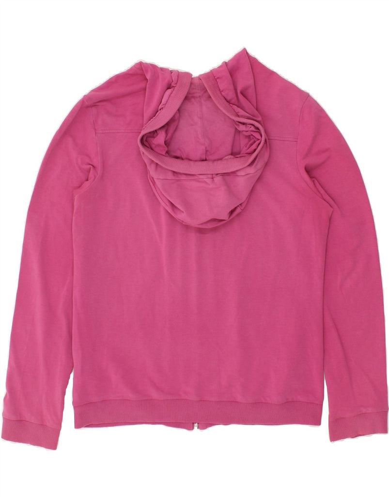 ADIDAS Womens Zip Hoodie Sweater IT 44 Medium Pink Cotton Vintage Adidas and Second-Hand Adidas from Messina Hembry 