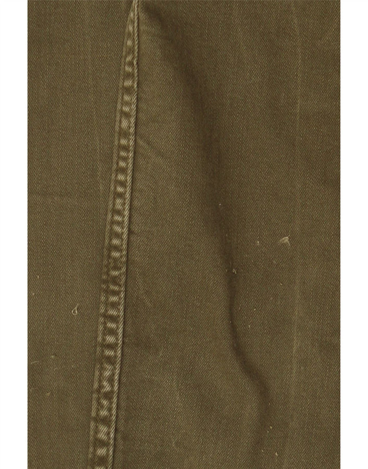 Zara Womens Slim Jeans EU 40 Medium W30 L27 Khaki Colourblock