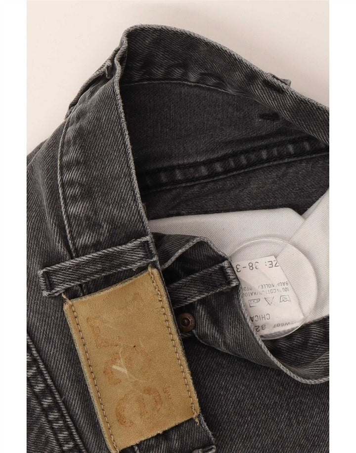 Lee Mens Chicago Straight Jeans W38 L34 Grey Cotton