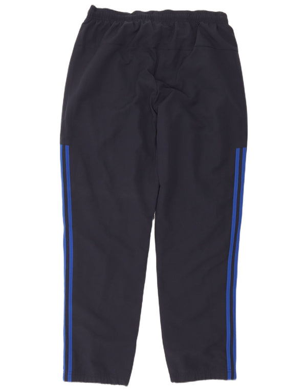 Adidas Mens Tracksuit Trousers Joggers Large Navy Blue Polyester