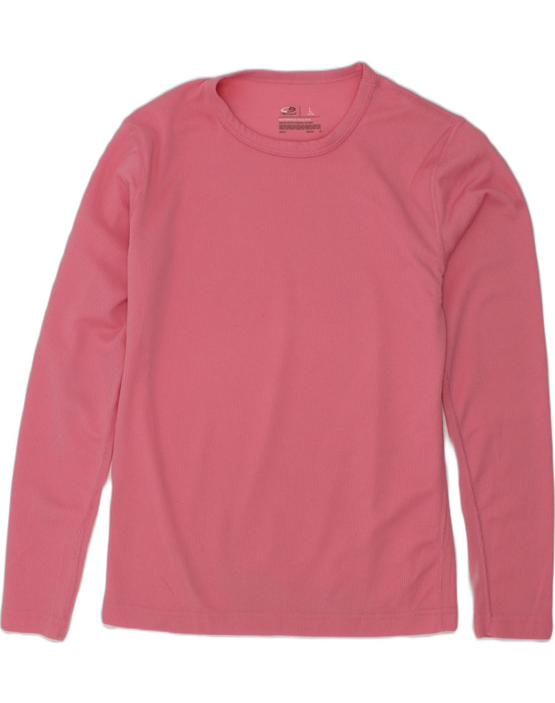 CHAMPION Girls Performance Top Long Sleeve 15-16 Years Large Pink | Vintage Champion | Thrift | Second-Hand Champion | Used Clothing | Messina Hembry 