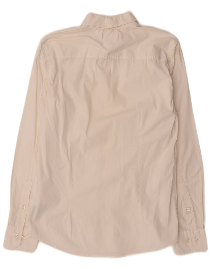 Tommy Hilfiger Mens Slim Fit Shirt Medium White Cotton