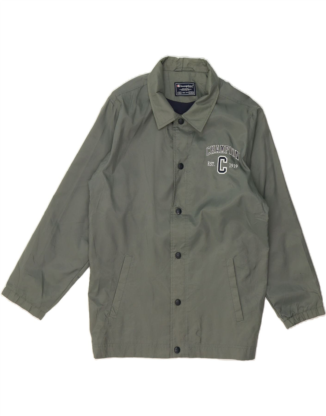 CHAMPION Boys Graphic Bomber Jacket 11-12 Years Grey Polyester Vintage Champion and Second-Hand Champion from Messina Hembry 