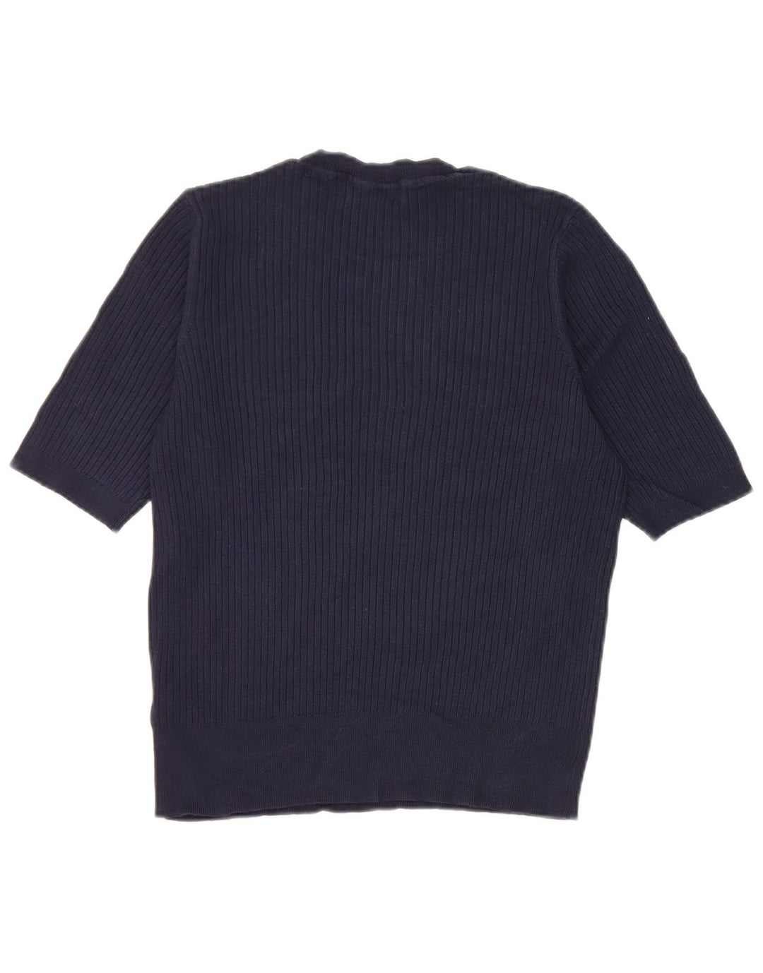 Marks & Spencer Womens T-Shirt Top UK 14 Medium Navy Blue Viscose