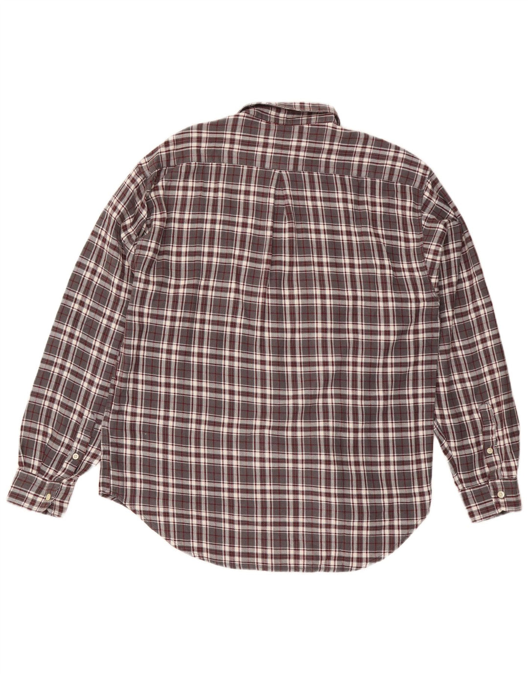 Fila Mens Flannel Shirt  Medium Grey Check Cotton
