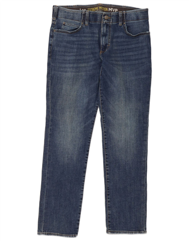 Lee Mens Straight Tapered Jeans W34 L31 Blue