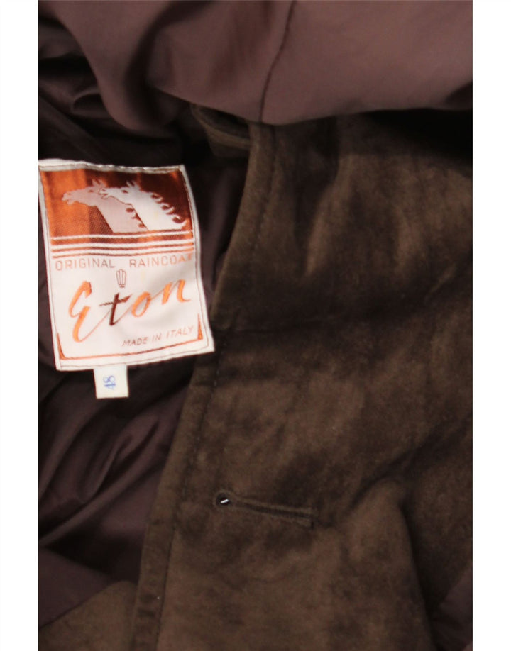 Eton Mens Raincoat IT 48 Medium Brown