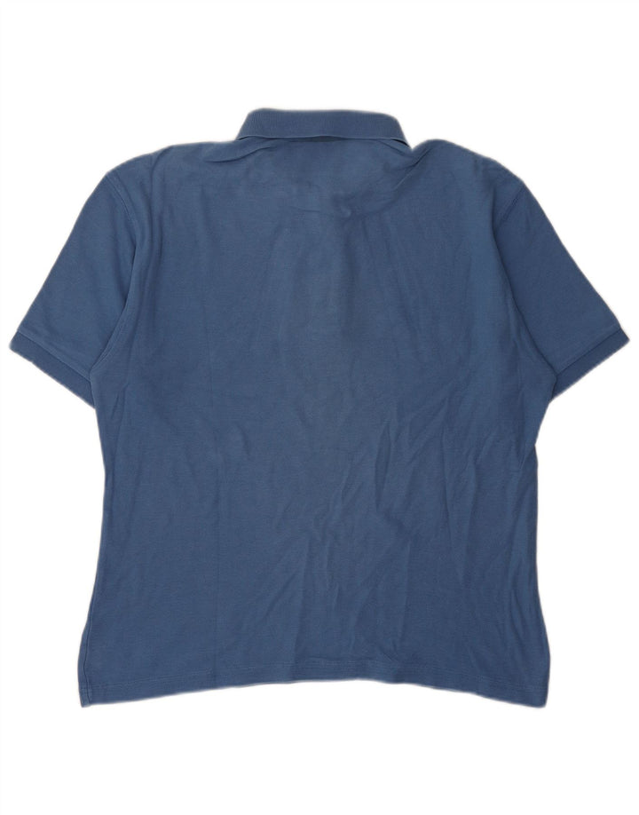 Fila Mens Polo Shirt IT 48 Medium Blue Cotton