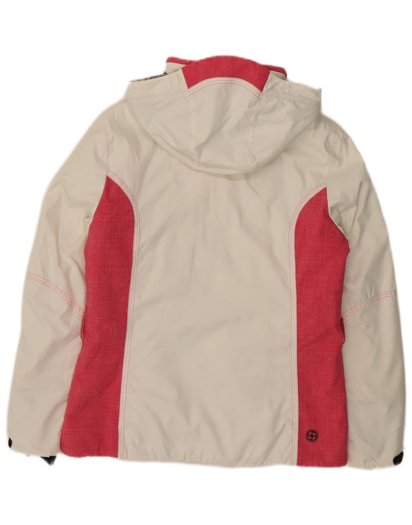Colmar Womens Oversized Hooded Padded Ski Jacket IT 42 Small White