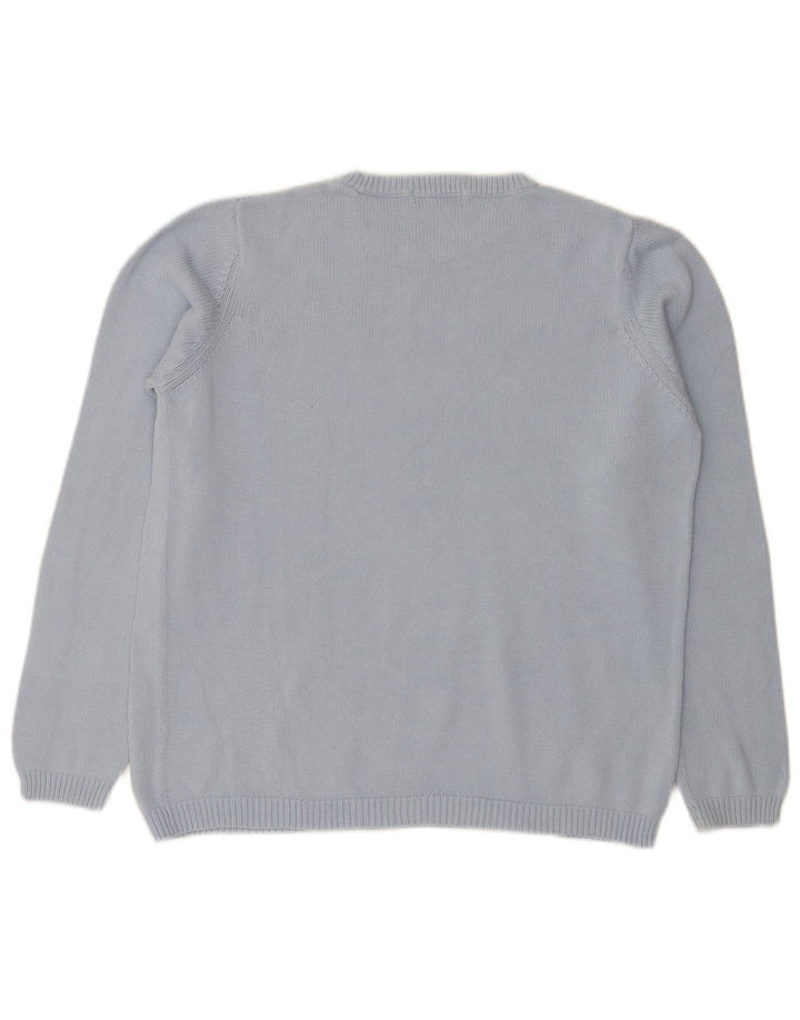 Marks & Spencer Mens Crew Neck Jumper Sweater Medium Blue