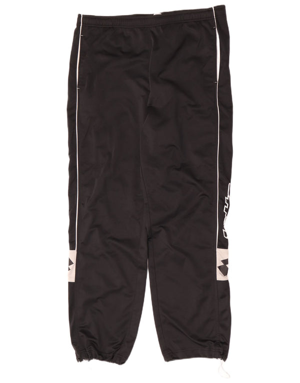 Lotto Mens Graphic Tracksuit Trousers Joggers Large Black Colourblock