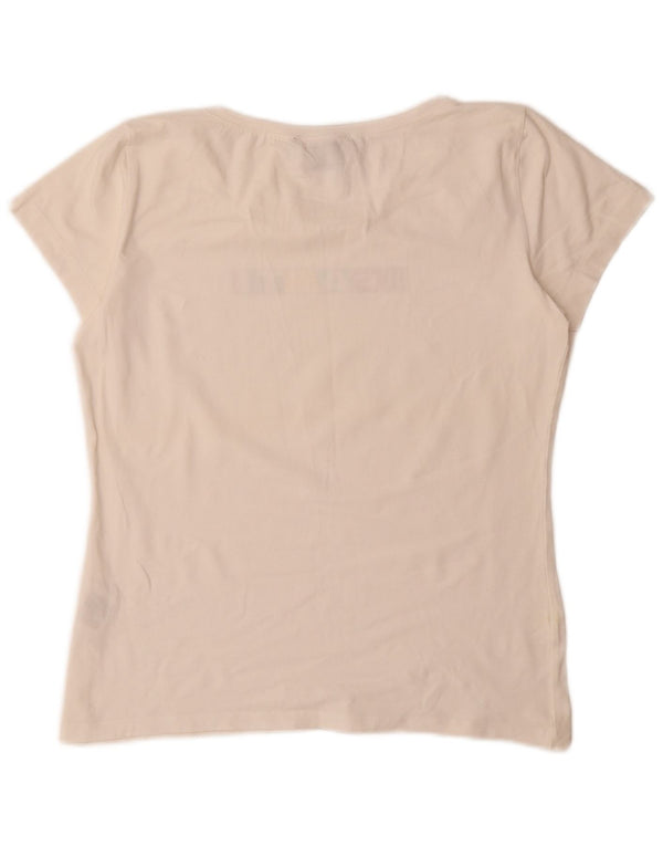 Gant Womens Graphic T-Shirt Top UK 20 2XL White Cotton