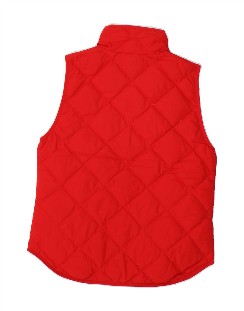 J. CREW Womens Quilted Gilet UK 10 Small Red Polyester | Vintage J. Crew | Thrift | Second-Hand J. Crew | Used Clothing | Messina Hembry 