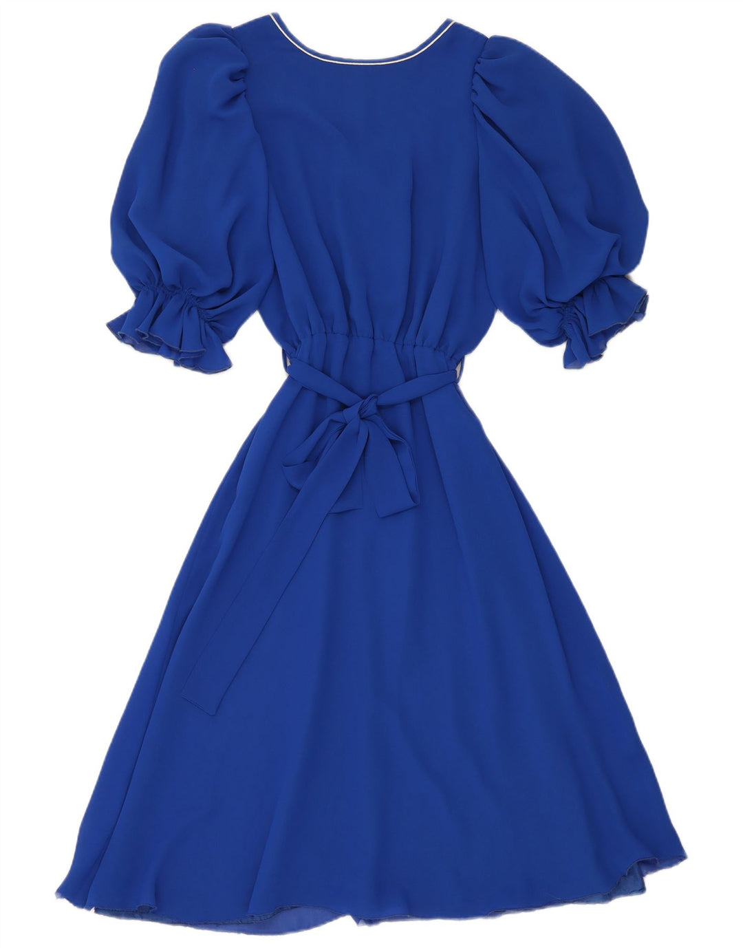 Vintage Womens A-Line Dress IT 40 Small Blue Polyester
