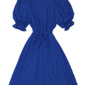 Vintage Womens A-Line Dress IT 40 Small Blue Polyester