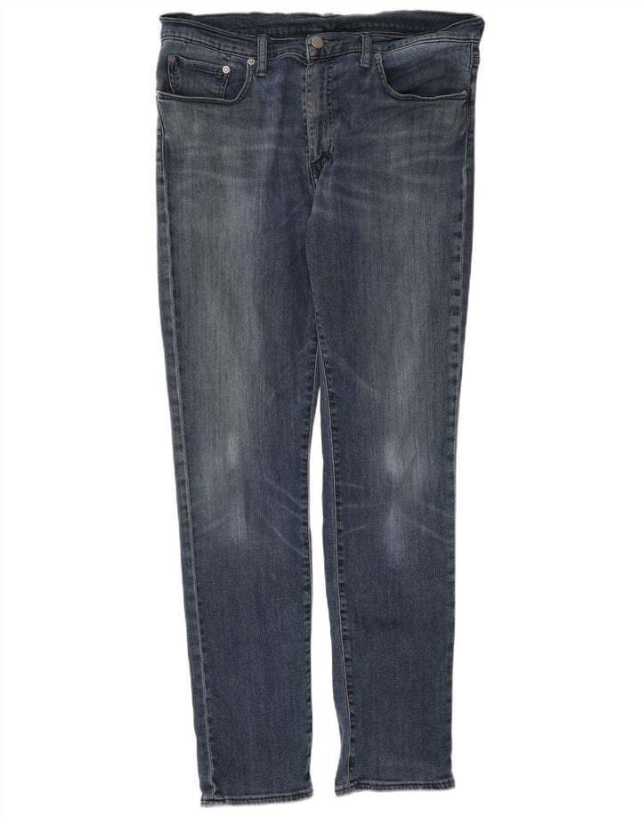LEVI'S Mens Slim Jeans W36 L32 Blue Cotton