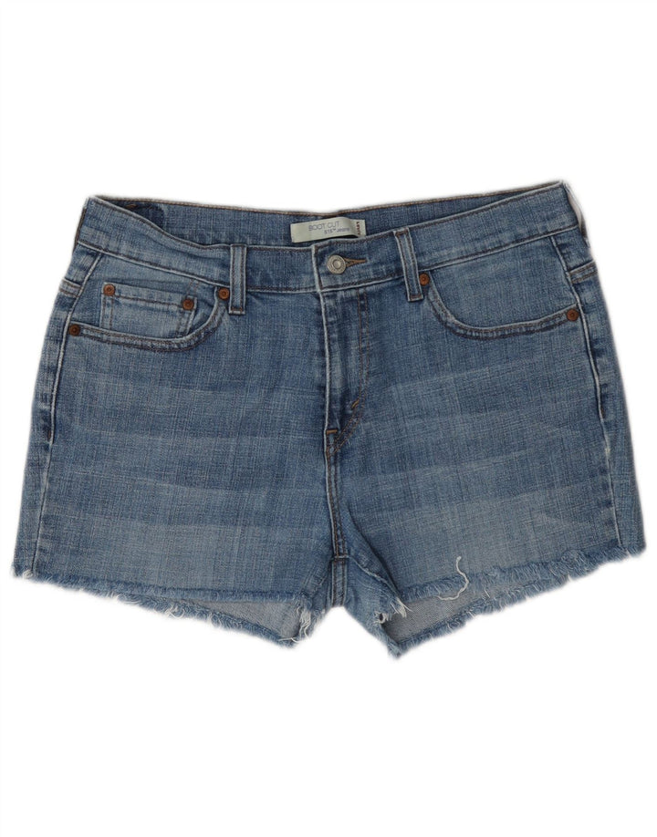 Levi's Womens 515 Denim Shorts US 10 Large W34 Blue Cotton