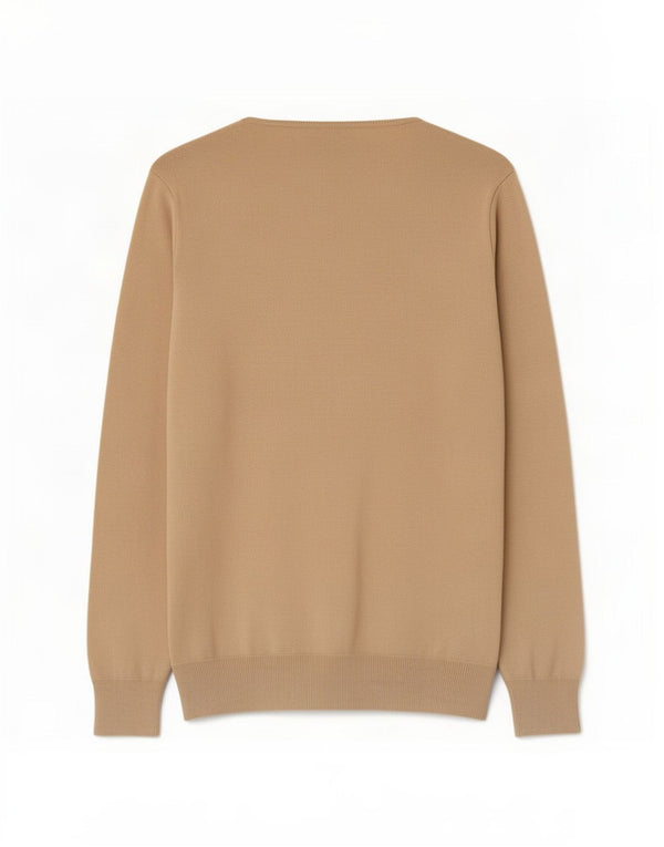 Benetton Womens Cardigan Sweater UK 12 Medium Beige Cotton