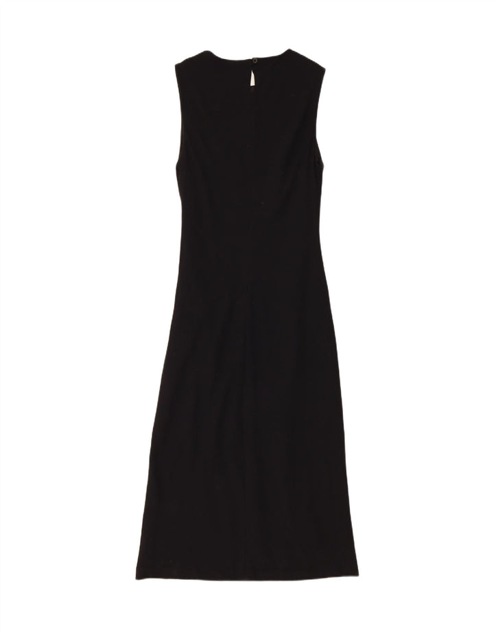 ZARA Womens Sleeveless Maxi Dress EU 42 Large Black Wool Vintage Zara and Second-Hand Zara from Messina Hembry 