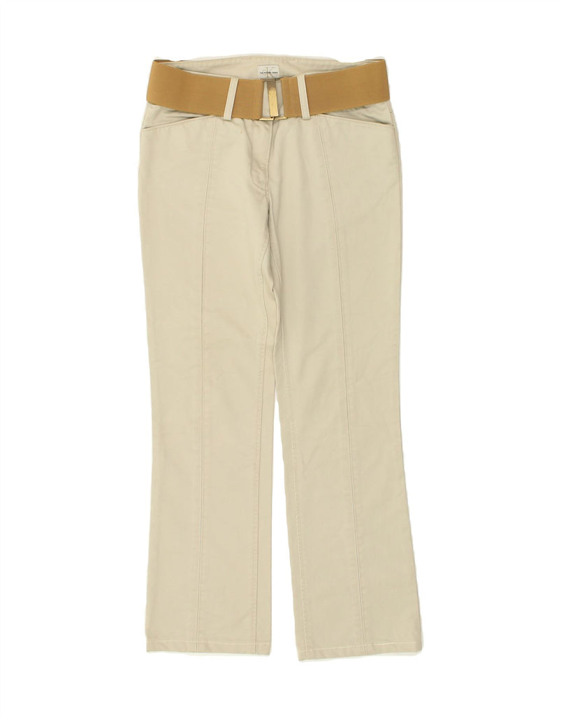 CALVIN KLEIN Womens Straight Casual Trousers W27 L29 Beige Cotton | Vintage Calvin Klein | Thrift | Second-Hand Calvin Klein | Used Clothing | Messina Hembry 