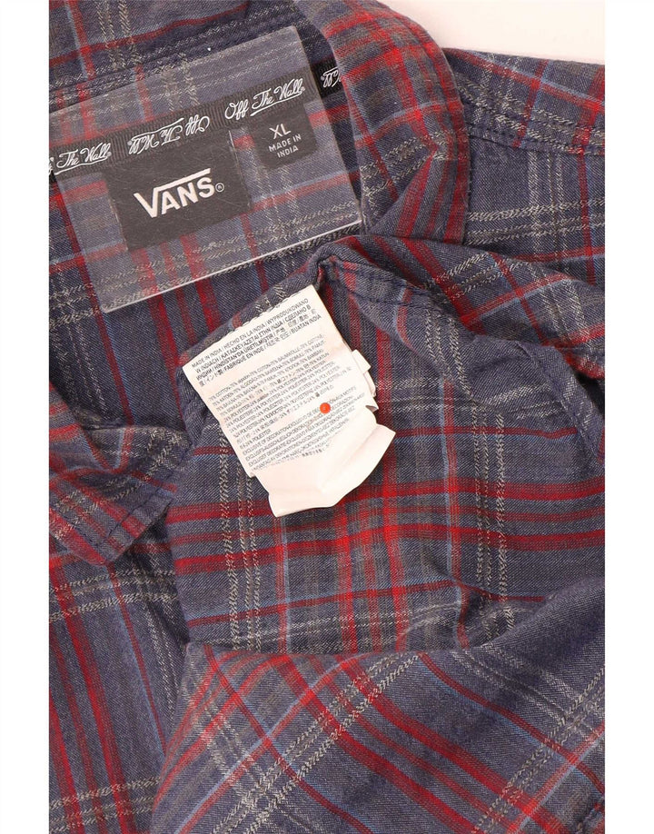 Vans Mens Flannel Shirt XL Multicoloured Check Cotton