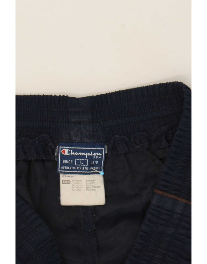 Champion Mens Cargo Tracksuit Trousers Large Navy Blue Polyester