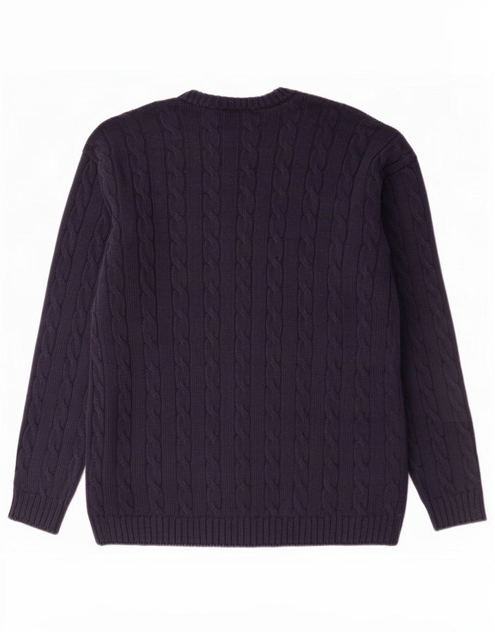 Marks & Spencer Mens St. Michael Crew Neck Jumper Sweater Large Navy Blue