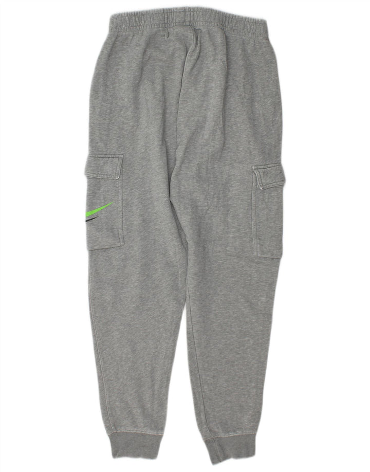 Nike Mens Graphic Cargo Tracksuit Trousers Joggers Small Grey Flecked